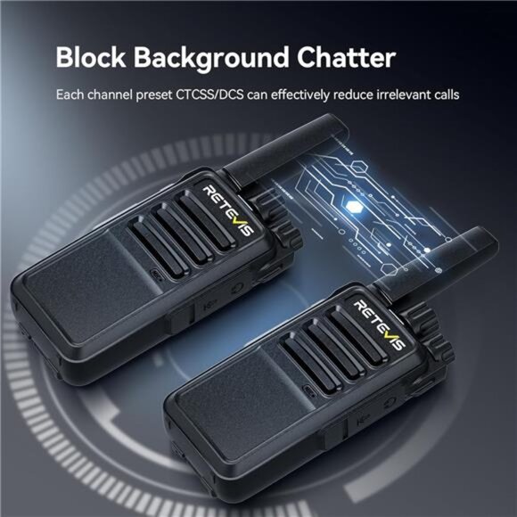 Walkie Talkies with Earpiece, Portable FRS Two-Way Radios Rechargeable - Picture 6 of 7